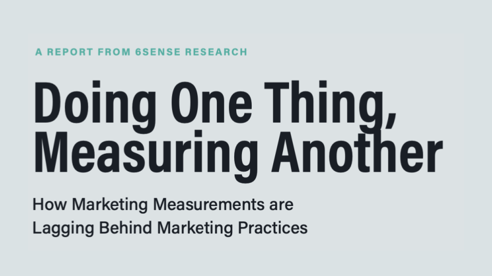 Doing One Thing and Measuring Another